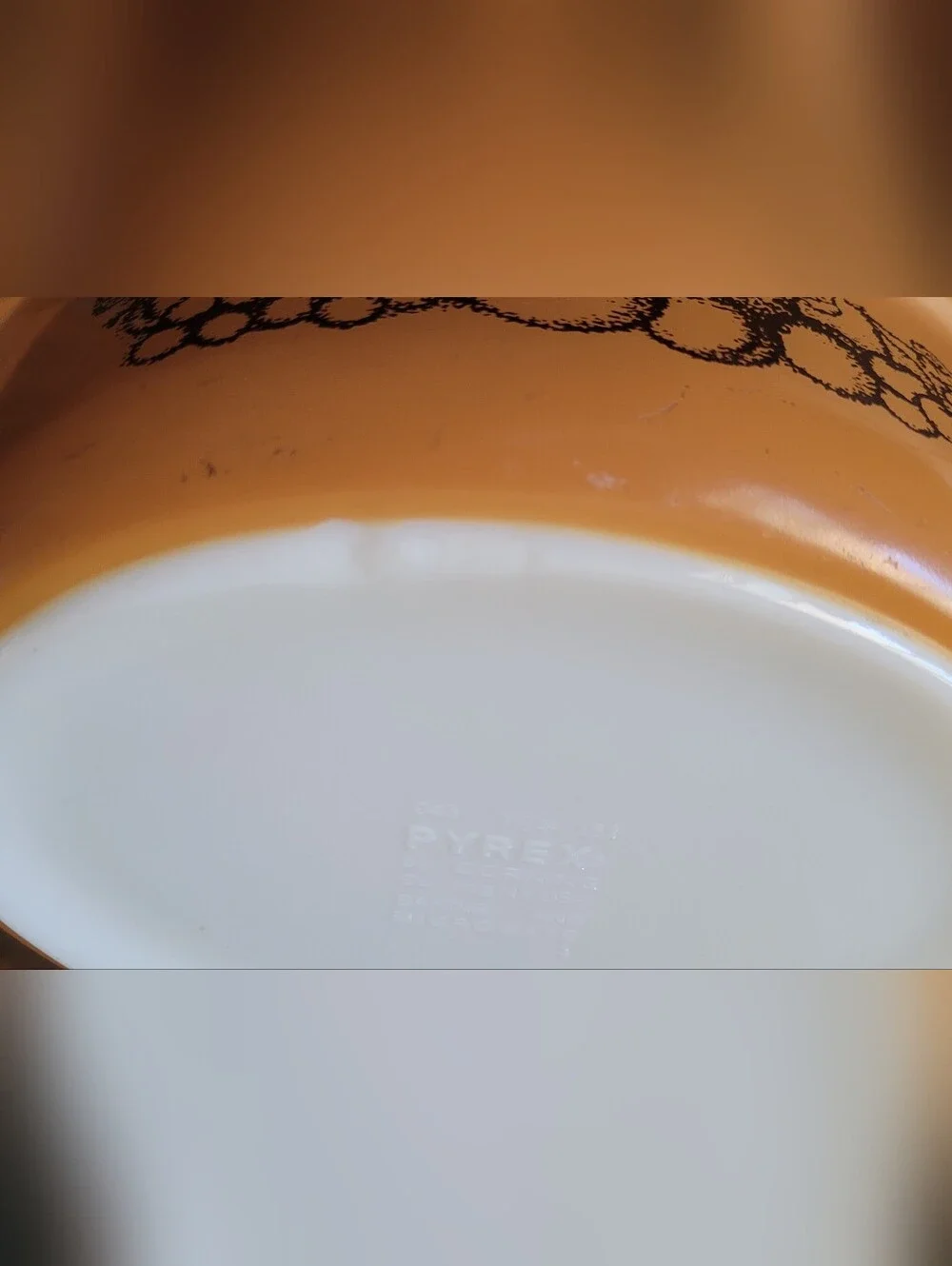 Pyrex 70s Old Orchard Oval Casserole Vintage